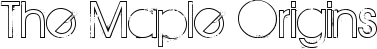 The Maple Origins font